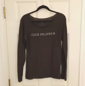 Club Pilates Long Sleeve Black Shirt
